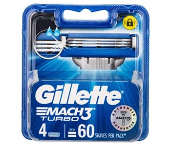 GILLETTE MACH3 TURBO BLADES 4 PC